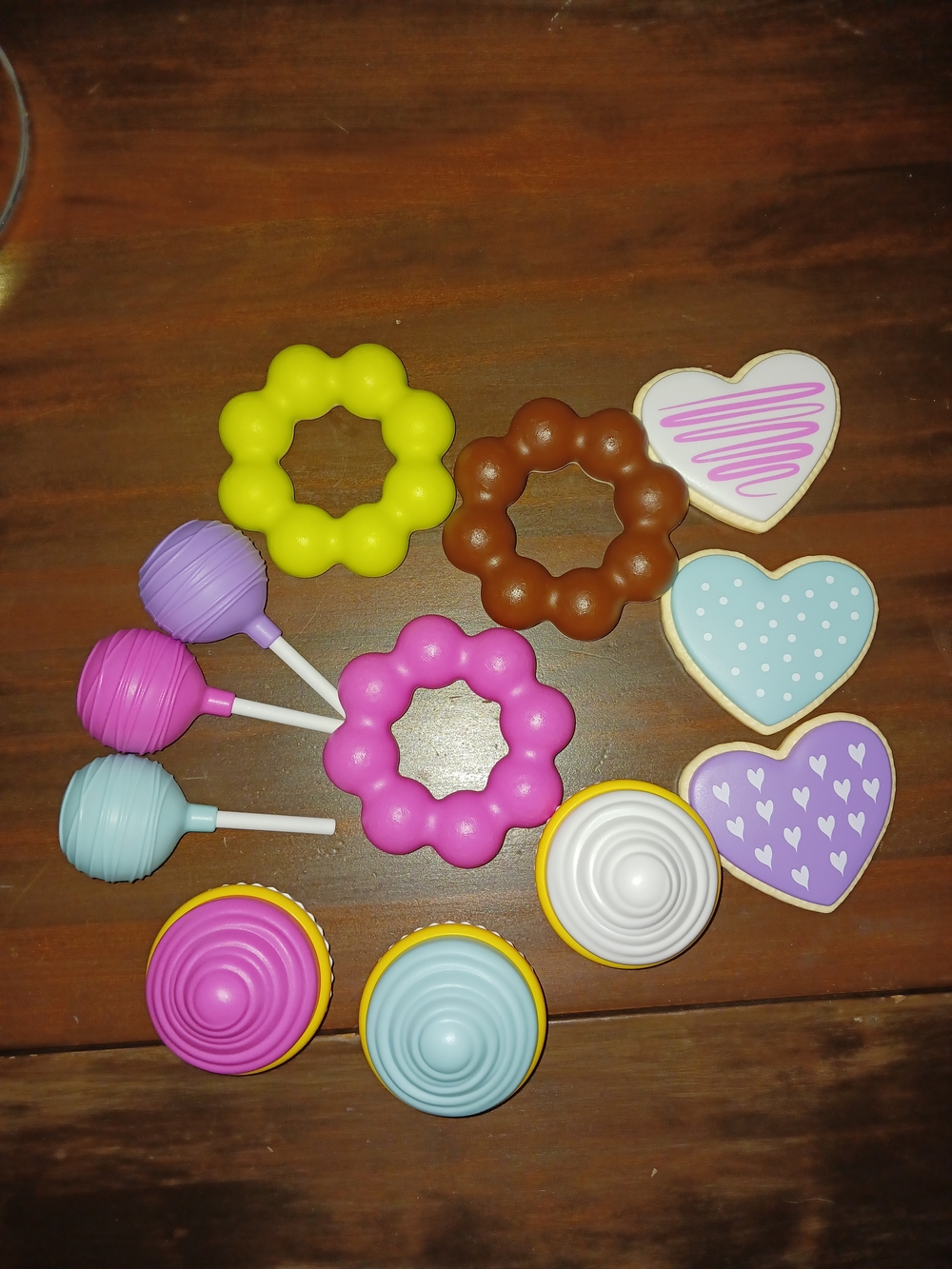 Pretend Play Food Donut Cupcake Cake Pop Cookie Toys Tea Party Set Play Kitchen